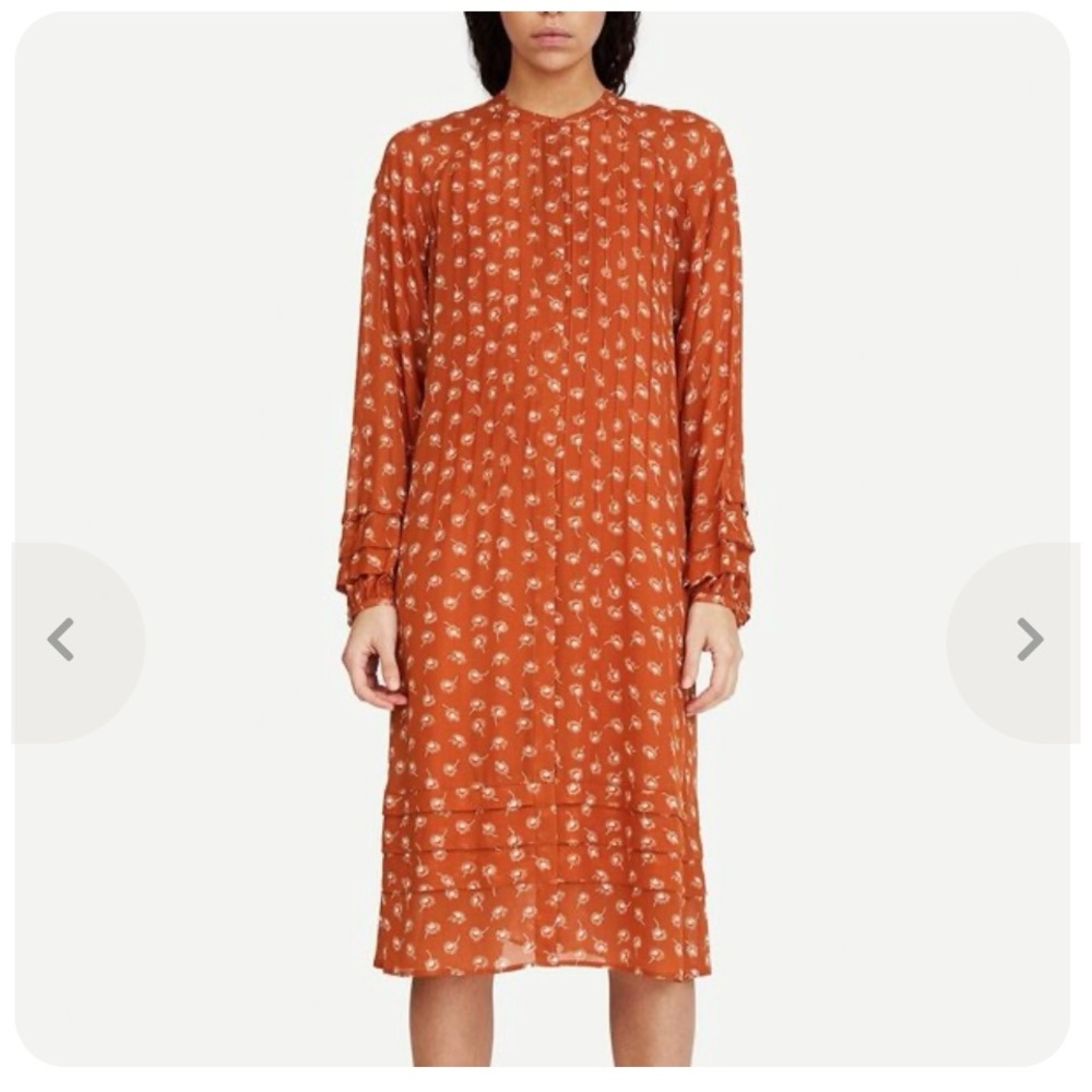 SAMSOE Long Sleeve Midi Elma Shirt Dress